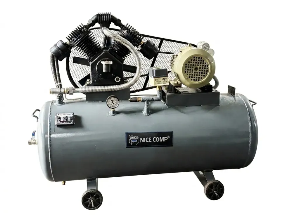 [LGACCS-05] NiceComp PR-020 (60x2/2 HP) 160 ltr Air Compressor with single phase motor