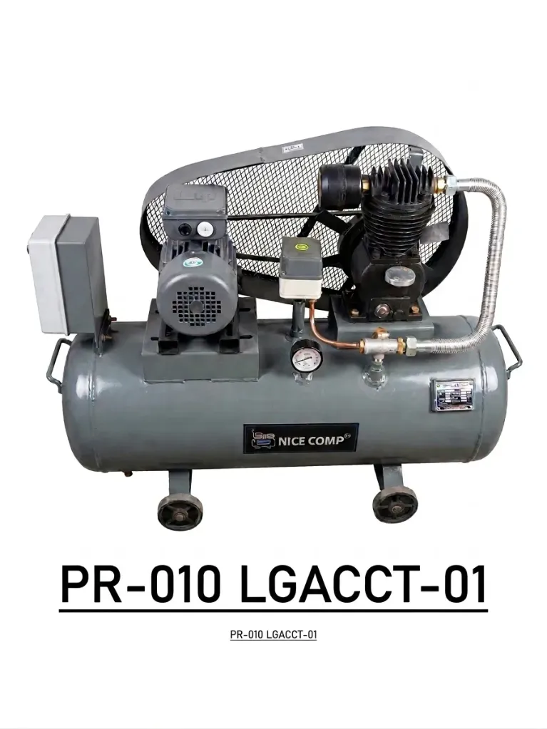[LGACCT-01] NiceComp PR-010 (60x1/1HP) Single Cylinder 110 Ltr Air/ Com with Three phase Lubi motor and Starter
