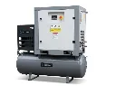 NICE ECO 020 20 HP ROTARY SCREW COMPRESSOR with 500 Litre Tank With 80 cfm Rerigerated Air Drier with Pre and After Filter attached