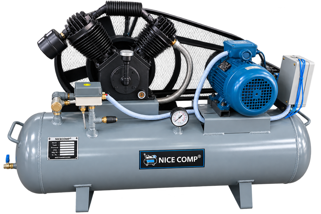 NiceComp PRH-300 Model with 220L Tank Capacity Two Stage Air Compressor